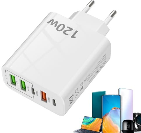 Lnhgh Ladeblock, Ladeblock – Cube Steckdosenadapter 5 Ports | Reiseadapter, Ladesteckdose, Würfel-Adapter, Ladegerät, Würfelkopf, Ladewürfelkopf