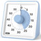 LIORQUE Minuteur Visuel Timer Enfant, 60 Minutes Chronometre Enfant et Compte à Rebours pour Enfant et Adulte, Silencieux Outil de Gestion du Temps pour Cuisine, Salle de Classe, Réunion(Bleu Ciel)
