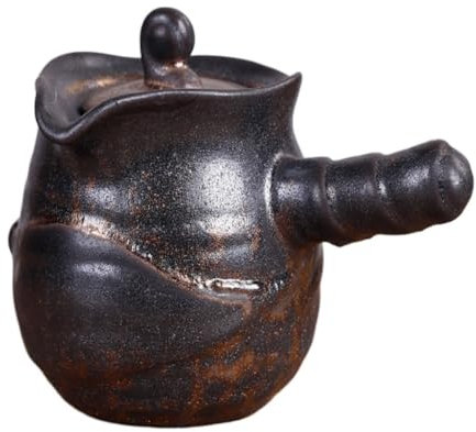 Tetera de cerámica con Tapa Tetera De Cerámica, Tetera De Gres Retro, Tetera Dorada Retro, Tetera Individual, Múltiples Opciones For Elegir Tetera de cerámica China(C)