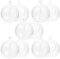 BESPORTBLE 10 Pièces Bougeoirs Suspendus en Plastique Transparent - Boules Photophore Décoratives à Remplir pour Bougies Chauffe-Plat Et Artisanat De Noël Ornements en Verre Acrylique