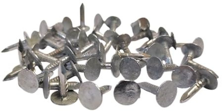 Clout Nail 15mm Galvanised Roof Shed Felt Clout Head Nails for DIY, Crafts & Woodworking Pack of 1kg