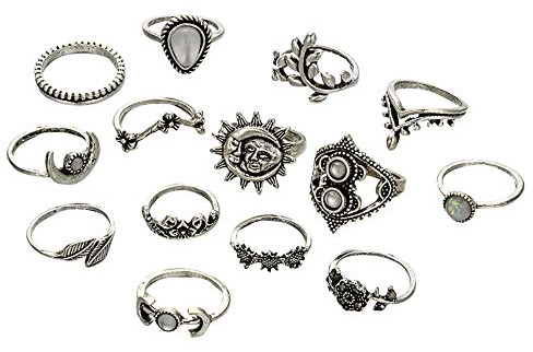 Generisch Vergoldete Ringe set Ring überzogener trendiger Ringring Ringe Mit Totenkopf