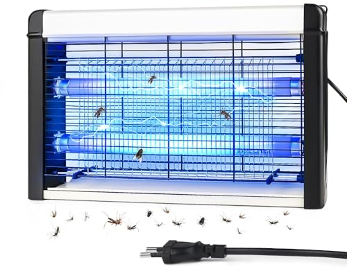 Fly Zapper Electric Indoor,Powerful 3500V &20W UV Killer Electric, Bug Zapper Indoor Insect Trap,Washable Tray and Hanging Chain Suitable for Bedroom,Living room,Dining Room (3500V Fly Zapper)