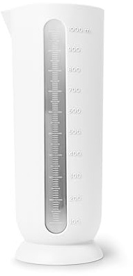 Blim Plus - Caraffa Graduata QB L Arctic White 1 Litro - Misuratore Liquidi Beccuccio Salvagoccia - Made in Italy