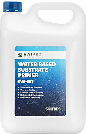 Water Based Substrate Primer EWI-301, 5 liters, Absorptive Substrate, Brick Walls, Blocks, Plaster Coats, Gypsum Panels and Boards, Water and Frost Resistant