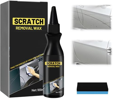 Efface Rayure Profonde Voiture, 2026 Nouve Produit Efface Rayure Voitures Car Scratch Remover Avec Eponge, Modèle Crème de réparation Rayures Voiture Efface Rayures Anti-Rayures Pâte Réparation (1Pcs)