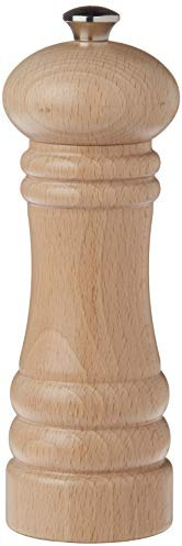 Zassenhaus Berlin Salt Mill Lacquered Beechwood Natural Finish 18 cm