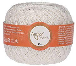 Anchor Metallic Yarn Artiste 00304 6,8cm x 6,8cm x 5,3cm Wolle Viskose Metall