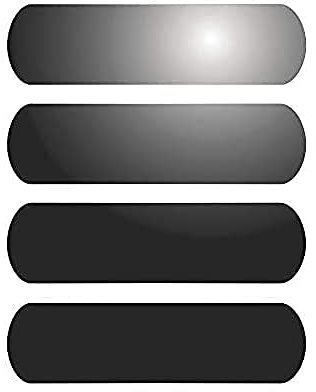 4 tiras adhesivas reflectantes para señalización en casco 13 x 3,5 cm, color negro reflectante