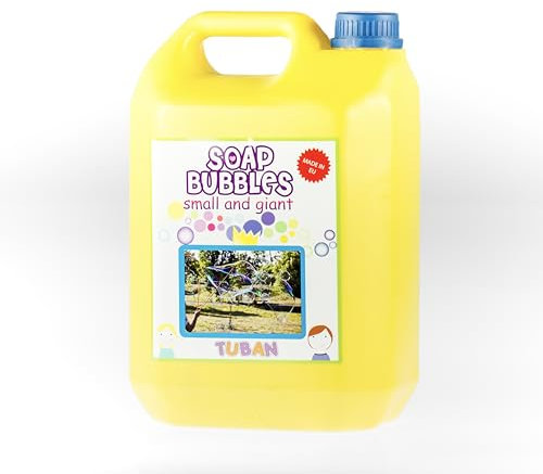 Play Juggling - Liquido Bolle di Sapone - 5l - Soluzione per Bolle di Sapone Adatto per Feste, Party, Compleanno, Matrimonio, Laurea, Feste per Bambini, Gioco all'aperto, Carnevale, Party Bubbles