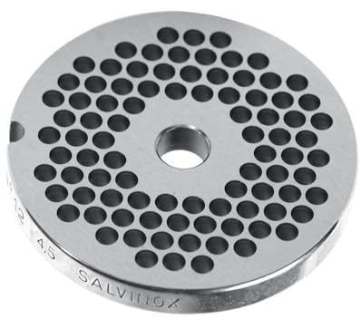 HENDI Disco Forato per Tritacarne No. 22, Fori Ø2mm, Accessori Parti di Ricambio per Macchina 282007, Piastra di Taglio Professionale, Ø82mm, Acciaio Inox