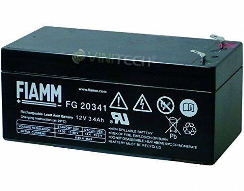FIAMM FG20341 Lead Acid Battery 12 V 3.4 Ah Fleece AGM Lead Battery UPS FG 20341 Gel Battery AGM Lead Battery Faston 4.8 mm