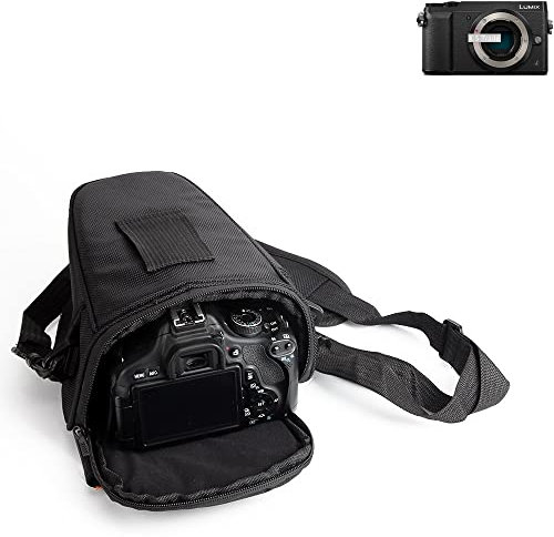 K-S-Trade Housse pour Panasonic Lumix DMC-GX80 Compatible avec Panasonic Lumix DMC-GX80 Sac Appareil Photo Reflex Saccoche Étui Pouchette Gadget Anti-Choc DSLR SLR Caméra Protection Housse Antichoc