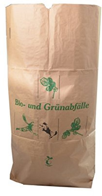 bioMat® Abfallsack aus Kraftpapier für Bio- & Grünabfälle ca. 120 Liter 25 Stück/Bündel