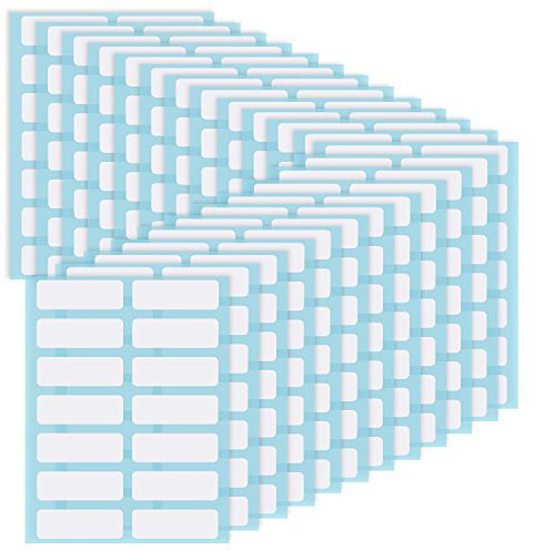 Dateiordner Etiketten Name Etikett Kleber Einreichung Umschläge Tags Flasche Tasse Weiß Rechteck Label Preis Aufkleber, 13 x 38 mm, 336 Packung