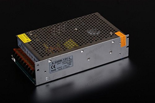 Aftertech® ALIMENTATORE TRASFORMATORE 12V 20 AMPERE 20A ALTA QUALITA 240w STABILIZZATO C5D3