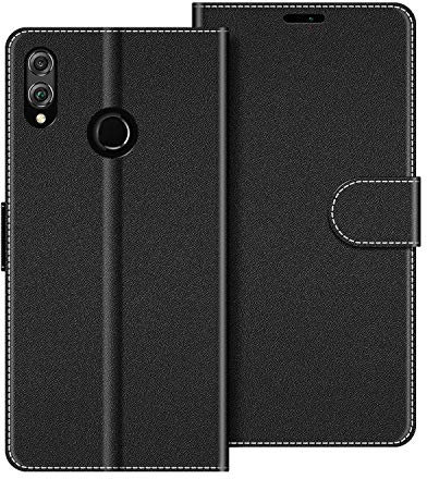 COODIO Funda para Honor 8X, Magnético Funda con Tapa para Honor 8X, Negro