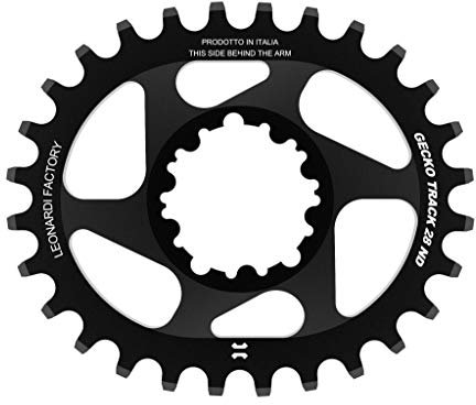 Leonardi Gecko Track SRAM Spider Less Elliptical 28-34 Zahn-Kettenblatt für SRAM GXP – 6 mm gekröpft. 10/11/12 Kette und Adler kompatibel (28 Zähne)