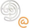 At-Zeichen Ausstechform, 1 Teil, Bakerlogy
