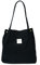 Cloele Umhängetasche Damen Cord Rosa Tasche mit Innentasche Groß Damen-Schultertasche Shopper für Uni Arbeit Reisen und Einkaufen (Schwarz)