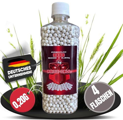 Fritz-Cell Airsoft BBS 6 mm 0,20 g Softair Munition Premium – 4 x 3000 STK.