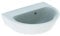 Geberit Renova Handwaschbecken, ohne Hahnloch, asymmetrischer Überlauf, Breite: 45cm, 500.495.01.1, Farbe: Weiß