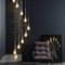 WZH LED Lustre escalier Moderne Goutte d'eau Pendentif éclairage pour Villa Duplex escalier Longue Suspension Lampe