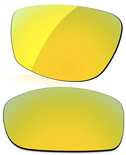 LenzReborn Polarized Lens Replacement for Oakley Si Ballistic Det Cord Sunglass - Golded Yellow - Polarized Mirrored
