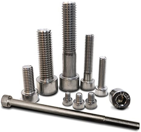 PROTECH 1 Stück Zylinderschraube M6x18 aus rostfreiem Edelstahl A2 Zylinderkopfschrauben Innensechskant DIN 912