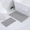 Homaxy Chenille Badezimmerteppich Set 2 teilig rutschfeste Badematte Set Weich Saugfähige Badteppich Set Waschbar Badvorleger - 40x60 cm+60x90 cm, Hellgrau