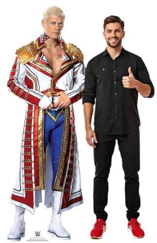 Star Cutouts SC4095 WWE Cody Rhodes American Nightmare Lifesize Pappaufsteller mit Mini - Wrestling Party Dekoration, Event Display & Sammler Geschenk