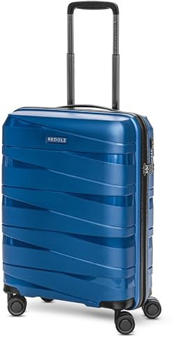 REDOLZ Hartschalen Kabinen-Koffer | Kleiner Trolley 40 x 20 x 55 cm aus hochwertigem, leichtem Polypropylen Material | 4-Rollen & TSA (Essentials 10)