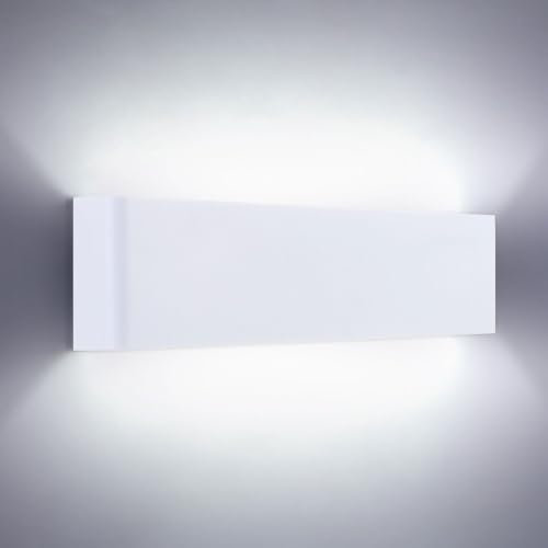 Lightsjoy 18W 40CM Wandleuchte Innen Moderne Wandlampe Weiss Up and Down Licht IP44 Flurlampe Flur Belechtung für Schlafzimmer Korridor Wohnzimmer Treppe usw Kaltweiss