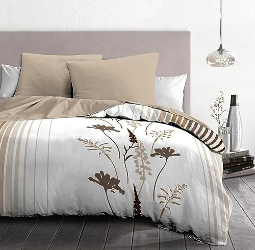 Home Linge Passion | Housse de Couette - 3 Pièces || 2 Personnes - 240x260 cm | NARJISS