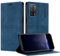 TOUCASA Handyhülle für Oppo A16/A16S/A54 4G/A55 5G, PU Leder Brieftasche Flip Stoßfest Hülle, mit [Kartenfächer] [Magnetverschluss] [Ständer] Kompatibel mit Oppo A16 (Blau)