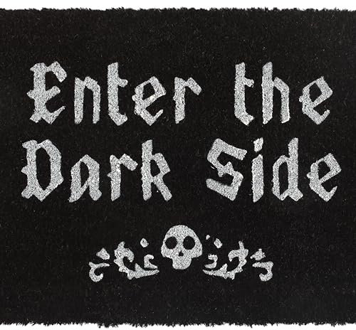 Something Different Wholesale Black Coir Doormat: Gothic Welcome to the Dark Side - High Traffic Entry Rug