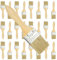LDHHYH 30Stück Pinselset Lasurpinsel 45mm,Pinselset Flachpinsel mit Holzstiel, Flachpinsel Lackpinsel Holz Set, Malerpinsel Lackierpinsel Flachpinsel Für Fechten, Dekorieren, Malen