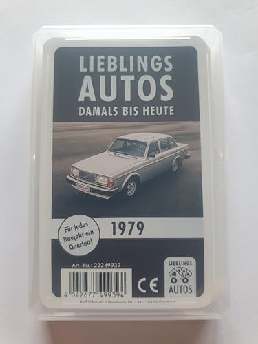 Lieblings Autos Auto Quartett 1979 Baujahr Geburtsjahr 46. Geburtstag Geschenk Spielkarten Neu