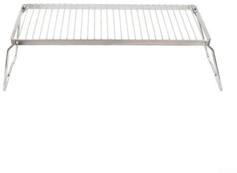 Folding Campfire Grill Grate, Portable Heavy Duty Stainless Steel Over Fire Camping Grill with Legs for Outdoor Camping Cooking