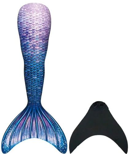 shepretty Meerjungfrauenflosse Mädchen, Mehrfarbig Badeanzug für Damen und Kind, daheijcka24, L