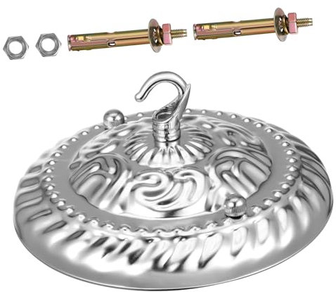 WOONEKY Placa De Techo Vintage Para Lámparas Soporte De Gancho Resistente Para Iluminación De Techo Accesorio Práctico Para Cafés Y Restaurantes Diseño Minimalista Retro