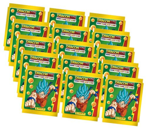 Generisch Panini Dragon Ball Universal Sticker - Sammelsticker (2024) - Auswahl (15 Tüten)