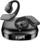 Golvery Bluetooth 5.3 True Wireless Earbuds w/DSP Noise Cancelling Mic, Open Ear Stereo Sports Headphones w/ 800mAh LCD Display Charging Base, HiFi Deep Bass, Compatible with TV Phone Android