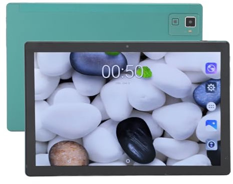 Jectse 10,1-Zoll-Tablet, 6 GB RAM, 128 GB ROM, 512 GB, Erweitertes Octa-Core-CPU-Tablet für Android 13.0, 2630 X 1640 IPS HD-Touchscreen, 16 MP + 32 MP Dual-Kamera, (Grüne wasserfeste