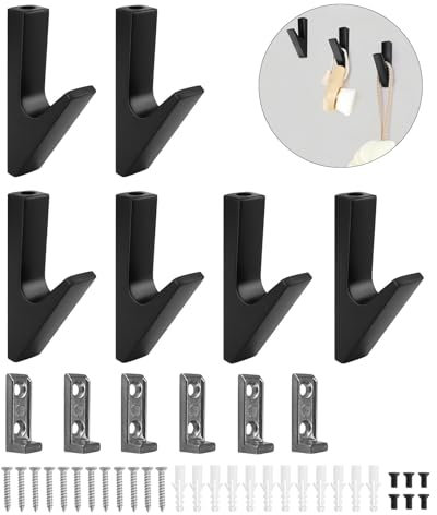 KINHARD Appendino da Muro, 6 Pezzi Pannelli Acustici Ganci Cucina, Attaccapanni da Muro Moderno, Applicabile a Utilizzati Soggiorno, Camera Letto ecc