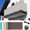 Balkonverkleidung 145 x 350 cm Ohne Bohren Wind-Und Uv-Schutz, Witterung, Schützt Privatsphäre mit Kabelbinder Privafence Sichtschutz Markise, für Balkon, Weiß