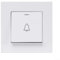 Bouton poussoir mural pour sonnette de maison, blanc, 86 mm, 86 mm, 39 mm, panneau en plastique ABS