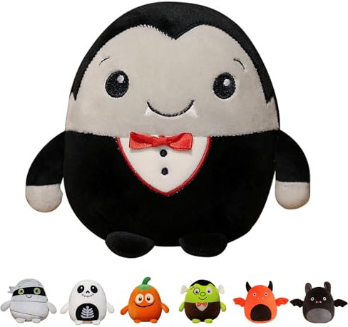 MORAINJAY Partielle Aktualisierung Halloween Plüschtier, 20cm/7.9inch Kuscheltier Plüsch Puppe Plüschpuppen, Halloween Heimdeko Partygeschenke Geburtstagsgeschenke Plüsch Gefüllte Spielzeug für Kinder