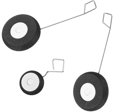sourcing map 1 Set RC Airplane Landing Gear Wheels for RC Toys Airplane Accessories RC Aircraft DIY Parts Jet Replacement