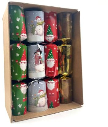 Mini Family Crackers packed in mailing box | Christmas Party Crackers for loved ones | Birthday Party Crackers | Luxury Christmas Party Crackers (Assorted Mini Crackers, Pack of 8)